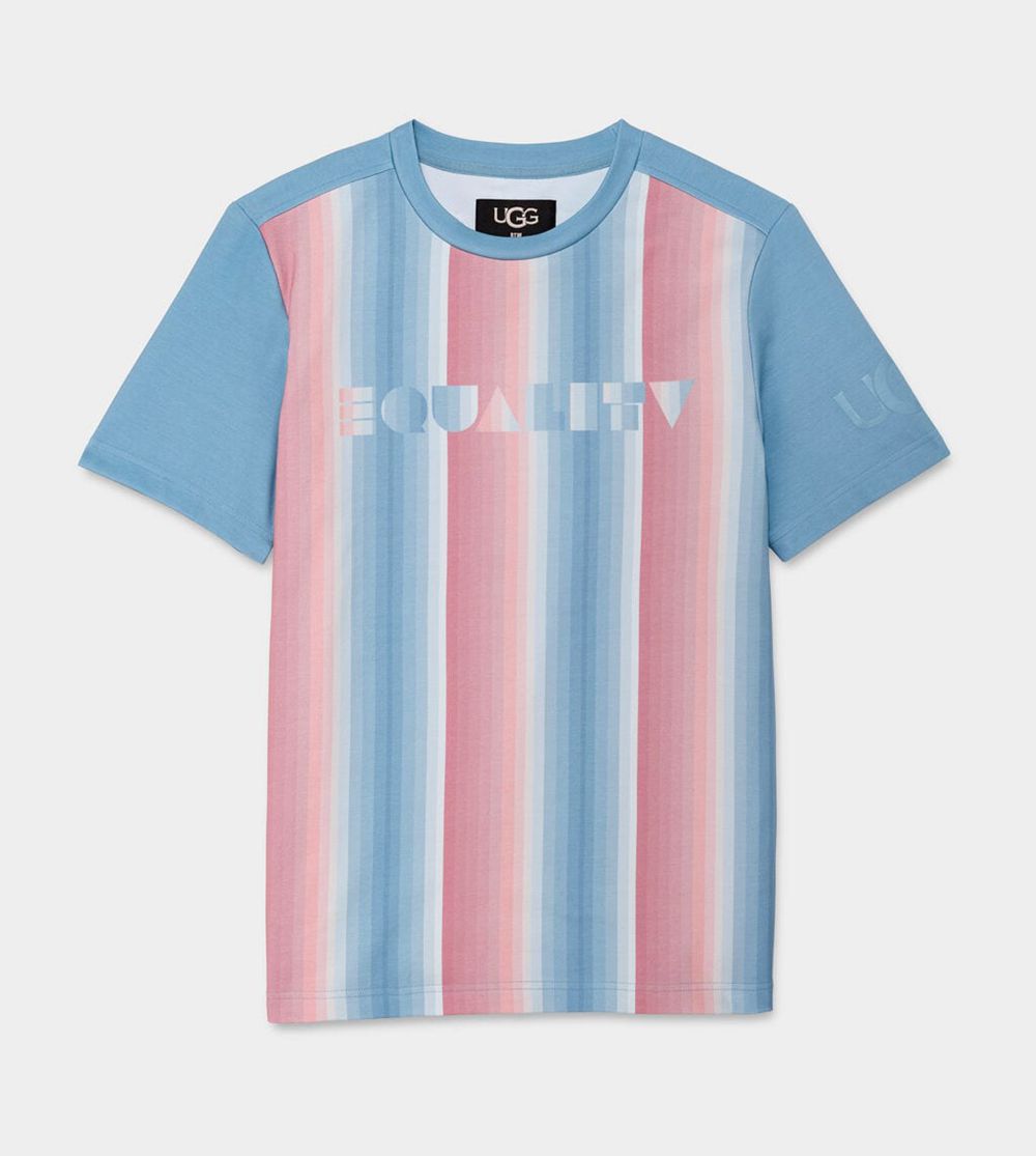 Ugg T-Shirt Canada - Ugg Men's Pride Logo Stripes